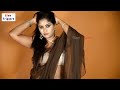 Sexy Bhabhi Showing Her Cleavage On Transparent Saree Shaved Armpits1