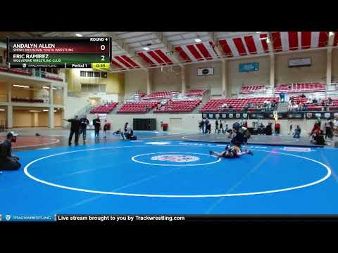 67-71 Lbs Round 4 - Andalyn Allen, Smoky Mountain Youth Wrestling Vs Eric Ramirez, Wolverine Wrest