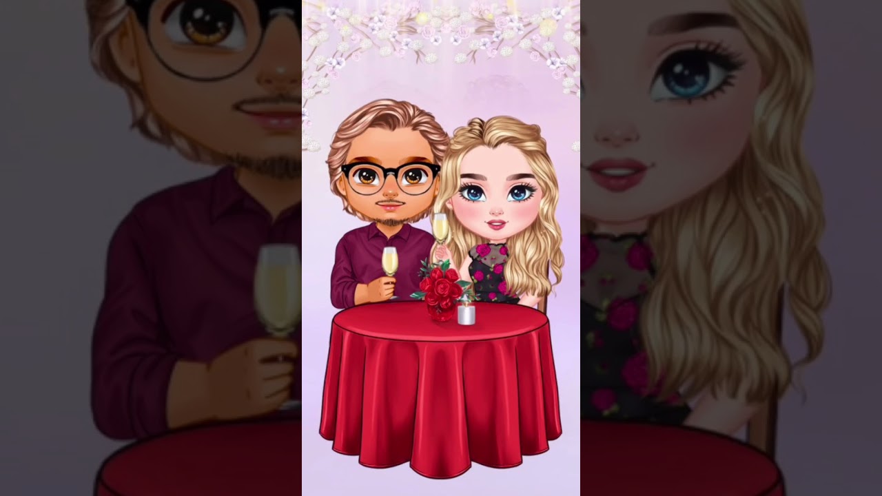 Chibi Couple Customizable Clipart