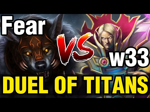 DUEL OF TITANS - Fear Ursa VS w33 Invoker - Dota 2