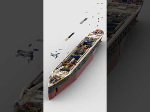 Lego Titanic ⚓ Satisfying Building Animation #shorts #speedbuild