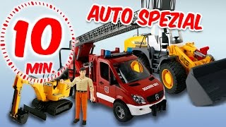 ⭕ BRUDER Bagger und Feuerwehr SPECIAL - Spielzeug ausgepackt & angespielt - Pandido TV