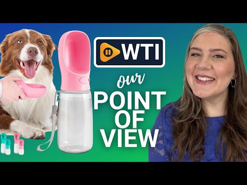 MalsiPree Dog Water Bottle Portable – Leak Proof and Lightweight Water Bottle for Dogs – Dog Travel Water Bottle with Bowl – Dog Walking Accessories (19OZ - WTI product video review