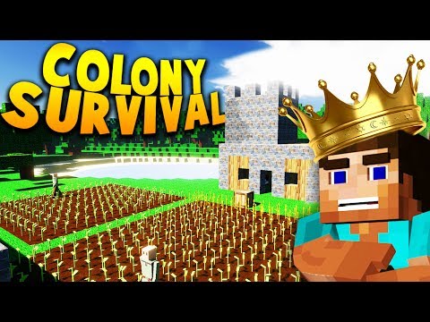 Kindly Keyin - IS THIS THE NEXT MINECRAFT?! STARTING OUR NEW KINGDOM IN COLONY SURVIVAL! | Colony Survival Gameplay