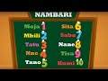 NAMBARI - Numbers | Learn Swahili | Swahili Nursery Rhymes | moja mbili tatu song | swahili for kids