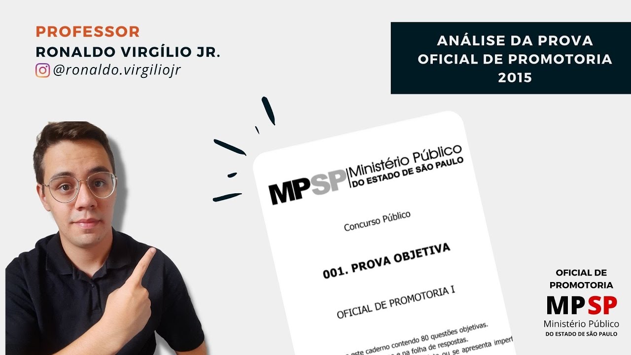 Análise da Prova - Oficial de Promotoria MPSP 2015 - VUNESP