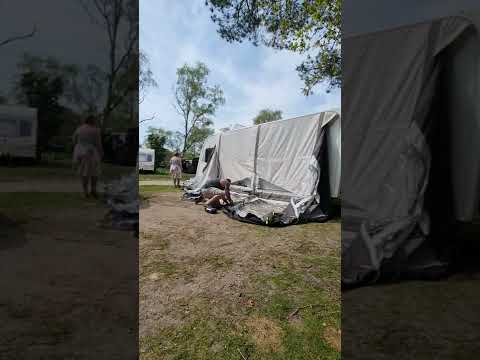 kampa 390 plus set up #airawnings #kampa #dometic #xplore586 #livingthecaravanlife hit subscribe