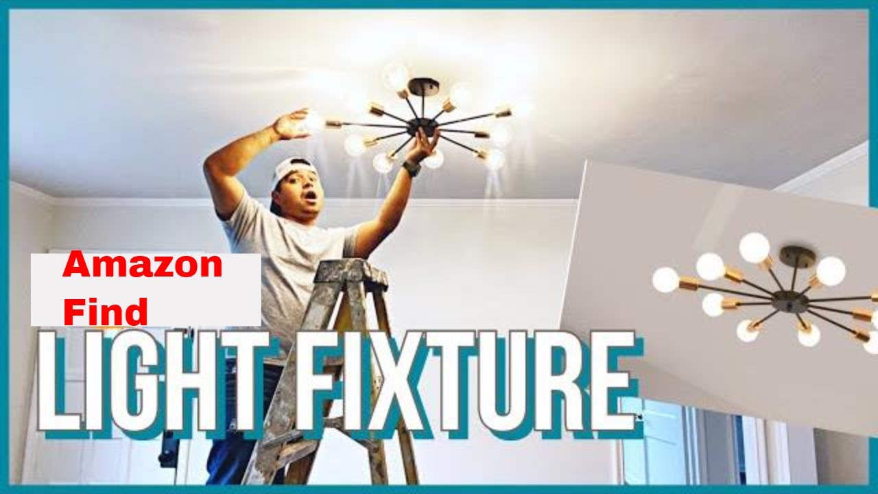 Watch video Best Amazon Light Fixture | Amazon Sputnik Chandelier Install Now Best Amazon Light Fixture | Amazon Sputnik Chandelier Install
