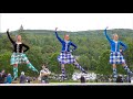 Highland Fling Scottish Highland Dance competition during 2022 Kenmore Highland Games in Scotland