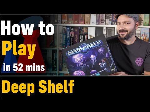 How to play Deep Shelf - Full teach + visuals - Peaky Boardgamer