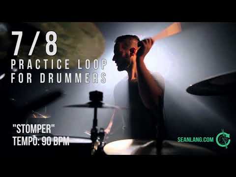 7/8 - Drumless Track for Drummers - "Stomper"
