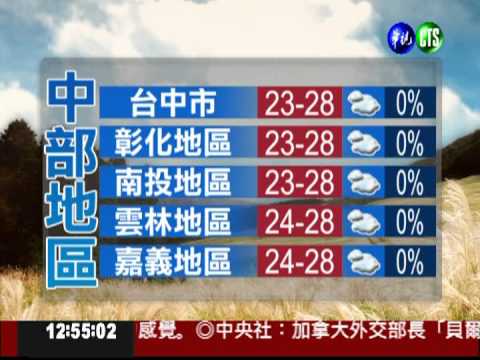 三月六日華視午間氣象