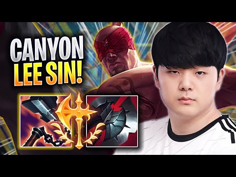 CANYON CRAZY GAME WITH LEE SIN! - DK Canyon Plays Lee Sin JUNGLE vs Graves! | Season 2023
