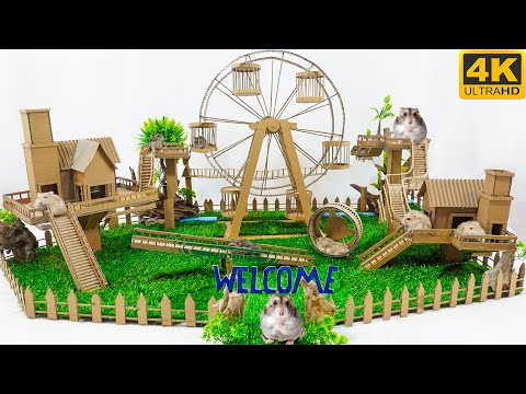 Build Hamster House And Ferris Wheel For Hamster Playground