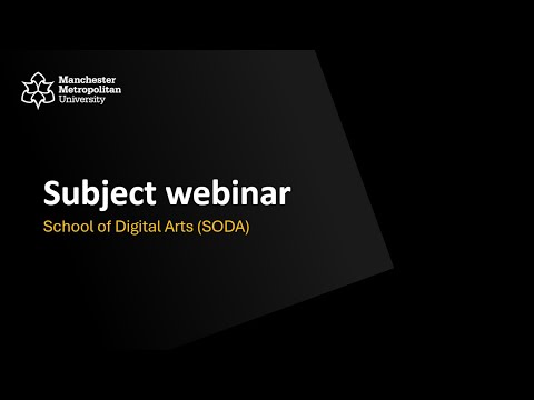 School of Digital Arts (SODA) webinar