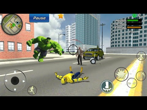 Spider Superhero City Crime Battle | Flying Rope Hero City - Android GamePlay