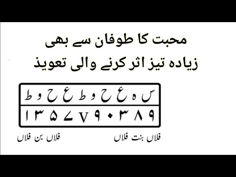 Mohabbat ka Toofan se bhi jyada Tej asar karne wali Taweez