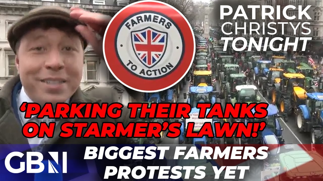 'Parking Their TANKS!' | Patrick Christys Shares Support For Farmers At Largest Farming Protest Yet