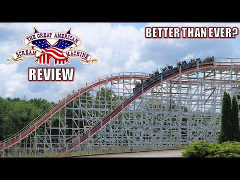Video review of Great American Scream Machine by Canobie Coaster