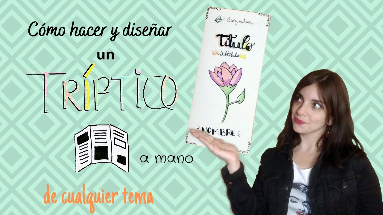 Cómo hacer un tríptico a mano