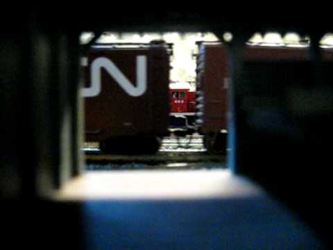 HO Scale Model Railroad: Freight Train