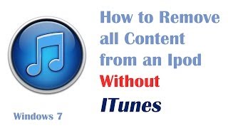 Remove Music from an Ipod Without Itunes - Windows