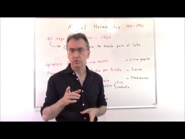 Vídeo relacionado con Miguel Hernández: el poeta del amor, la muerte y la vida