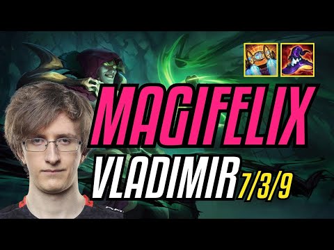 MAGIFELIX - VLADIMIR vs LUCIAN MID - EUW CHALLENGER - PATCH 11.8 QUADRAKILL