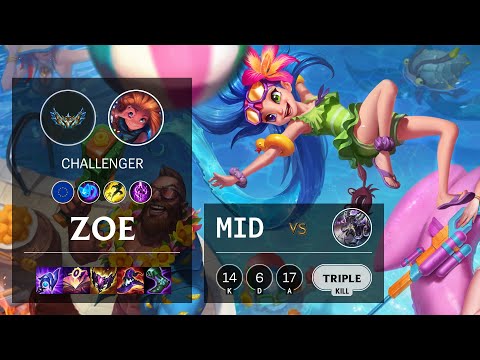 Zoe Mid vs Kassadin - EUW Challenger Patch 12.3