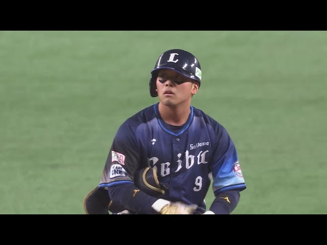 【1回表】ライオンズ・蛭間拓哉 レフトへの先制タイムリー2ベースヒット!!  2024年5月19日 福岡ソフトバンクホークス 対 埼玉西武ライオンズ
