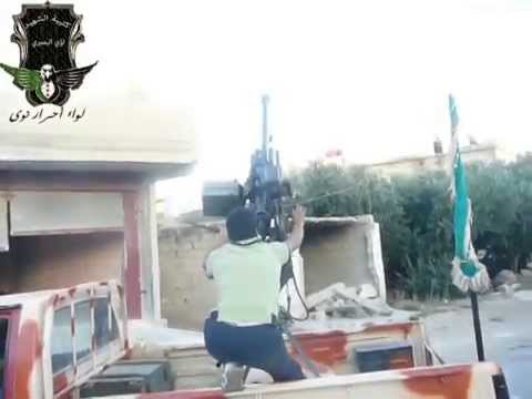 التصدي للطيران الحربي على جبهة نوى من قبل لواء أحرار نوى في ريف درعا