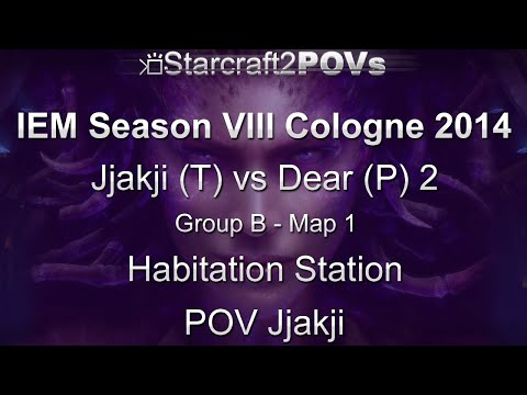 SC2 HotS - IEM VIII Cologne 2014 - Jjakji vs Dear 2 - Group B - Map 1 - Habitation Station - Jjakji