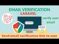 How To Verify Email After Registration In Laravel Laravel Email Verification Email Verify HINDI