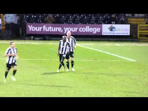 Notts County 1-2 MK Dons. Campbell-Ryce pulls a goal back for Notts.