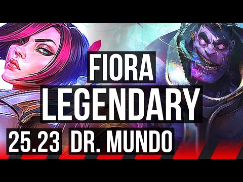 FIORA vs DR. MUNDO (TOP) | 19/2/12, 53k DMG, Legendary, Comeback, 66% winrate | KR Master | 25.23