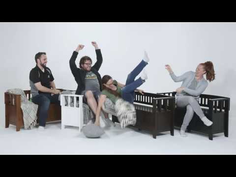 Acadian Entryway Storage Bench Video 1