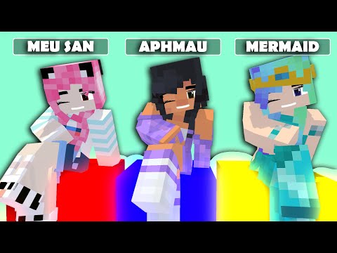 SUPER IDOL DANCE MEME : PRETTY GIRLS | APHMAU, MEU SAN AND MERMAID - MINECRAFT ANIMATION