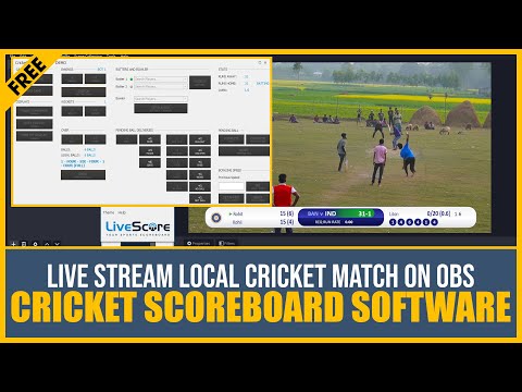 Free Cricket Scoreboard Overlays Software Download - Live Stream Local Cricket Match!
