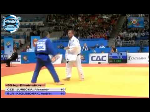 European Judo Championship Chelyabinsk 2012 -90kg JURECKA (CZE)-KAZUSIONAK (BLR)