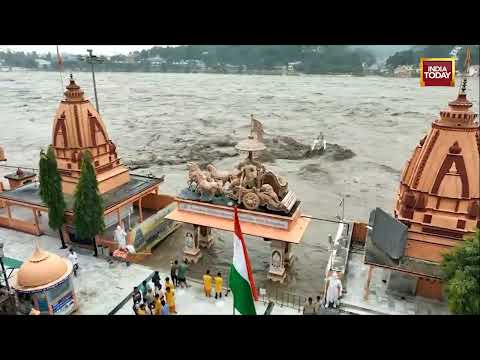 Watch: Furious Ganga Swallows Shiv Murti At Rishikesh
