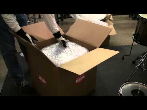 Unboxing - Q Drum 3-Piece Drum Set (22" Bass, 12/16" Toms) in Blue/Silver Glass Glitter