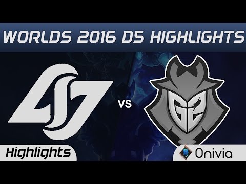 CLG vs G2 Highlights Worlds 2016 D5 Counter Logic Gaming vs G2 Esports