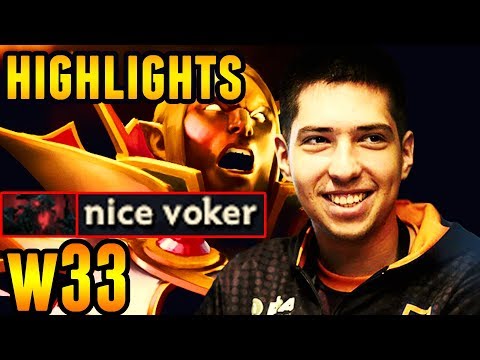 w33 Invoker Highlights (2018) - Pro Combos Gameplay Dota 2