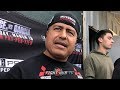 ROBERT GARCIA DESCRIBES MIKEY GARCIA'S POWER "ITS THE WAY HE TURNS IT. ITS CRISP PUNCHES!"