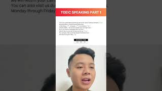 Luyện tập Toeic Speaking Part 1: Đọc đoạn văn (P1)#toeicspeaking #toeic4kynang #toeic #toeic4kỹnăng