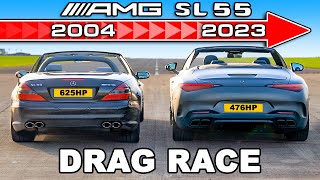 [carwow] New AMG SL 55 vs old AMG SL 55: DRAG RACE