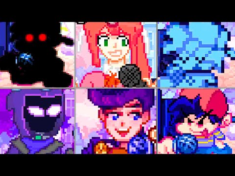 Friday Night Funkin' - Roses but everytime it's Boyfriend turn a Different Skin Mod is used