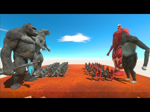 Godzilla x Kong vs Colossal Titan x Beast