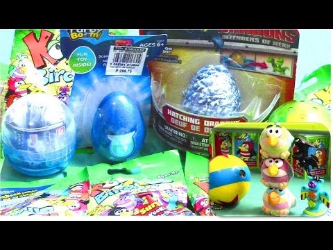 Surprise Eggs: Furby Boom Dragons Defenders of Berk Toy Story Koo Koo Birds
