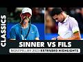 21-Year-Old Jannik Sinner vs 18-Year-Old Arthur Fils! | Montpellier 2023 Extended Highlights